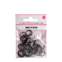 Mini Gomitas de Silicona Negro-Transparente Mini Gomitas de Silicona Negro-Transparente